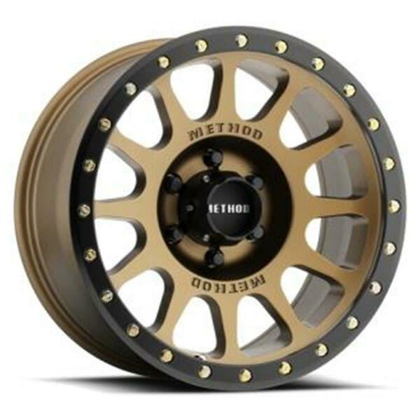 Method Race Wheels 17 x 8.5 in. NV 6 on 5.5 Bolt Pattern 4.75 in. Back Space, Bronze with Black Lip MRWMR30578560900